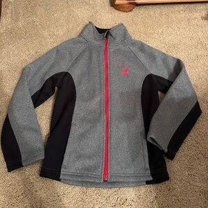 Spyder Gray and Black Jacket with Red Accents